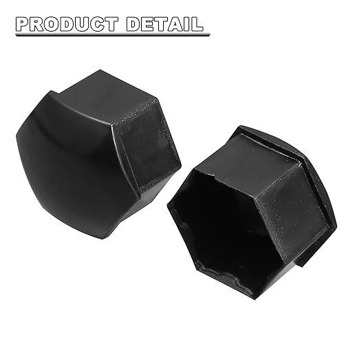 Miniatura 5 de X AUTOHAUX 20 tapas de bloqueo de rueda de 0.827 in, tapas de tuerca de perno central, tapas de bloqueo con clip, juego de herramientas de repuesto