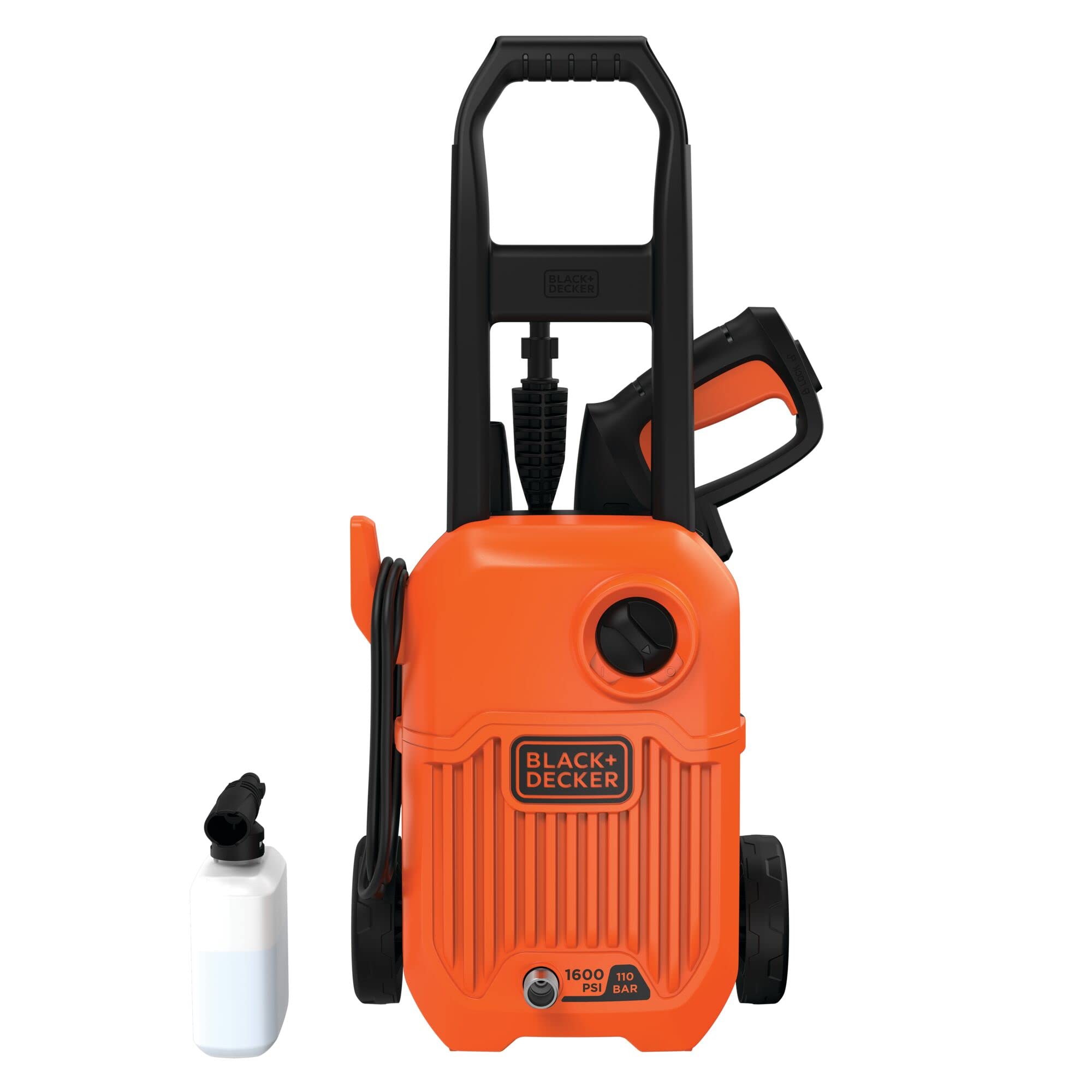 Hidrolimpiadora con cable 1300W 110 bar/1600 psi con ruedas y asa larga