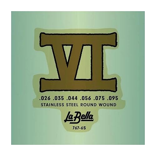 Miniatura 2 de La Bella 767-6N Bass VI Rondas de níquel - 26-95