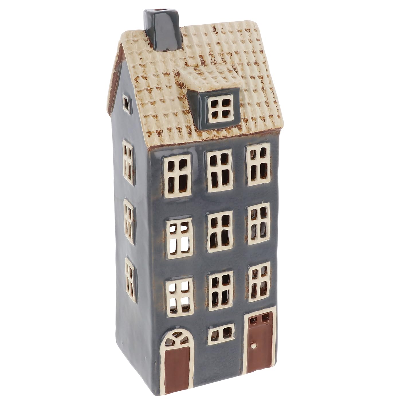 Shudehill Giftware Tall Four Story Village Pottery Dormer, Cottage And Croft Style Tealight Houses (Tall Four Story)