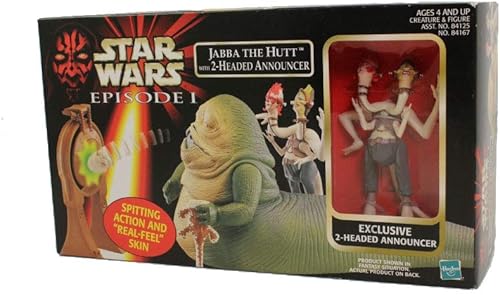 Star Wars Episodio I Jabba The Hutt con juego exclusivo de locutor de 2 cabezas
