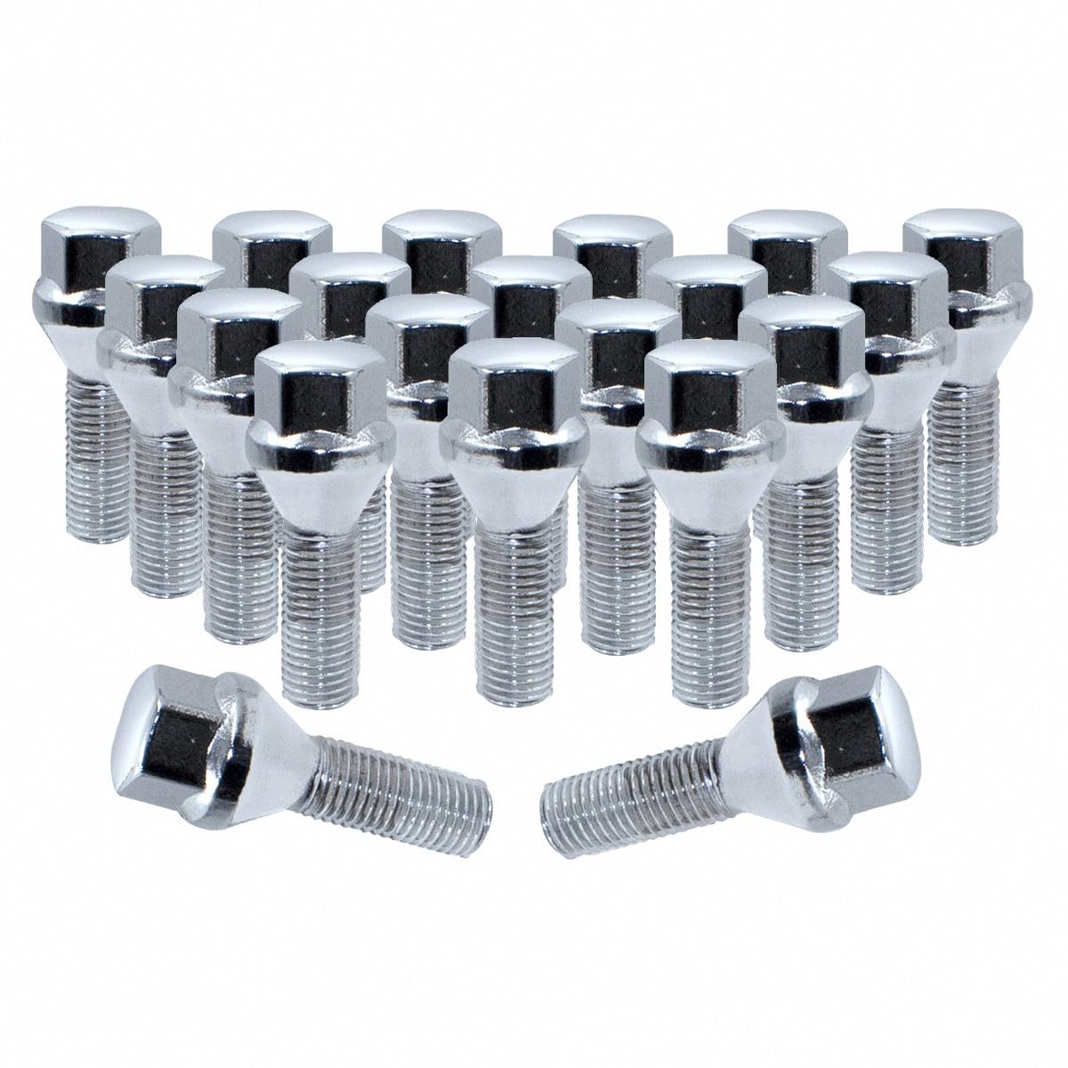 Amazon.com: Chrome Lug Nut Bolt Set - 20 Pcs Lug Nut Set M12 x