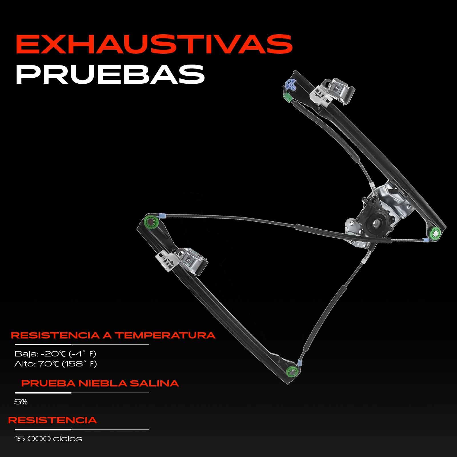 Frankberg Elevalunas sin Motor 4/5-Puerta Delantera Izquierda Compatible con Polo 6N1 6N2 Todo Motor Hatchback 1994-2001 Sustituir# 6N4837461