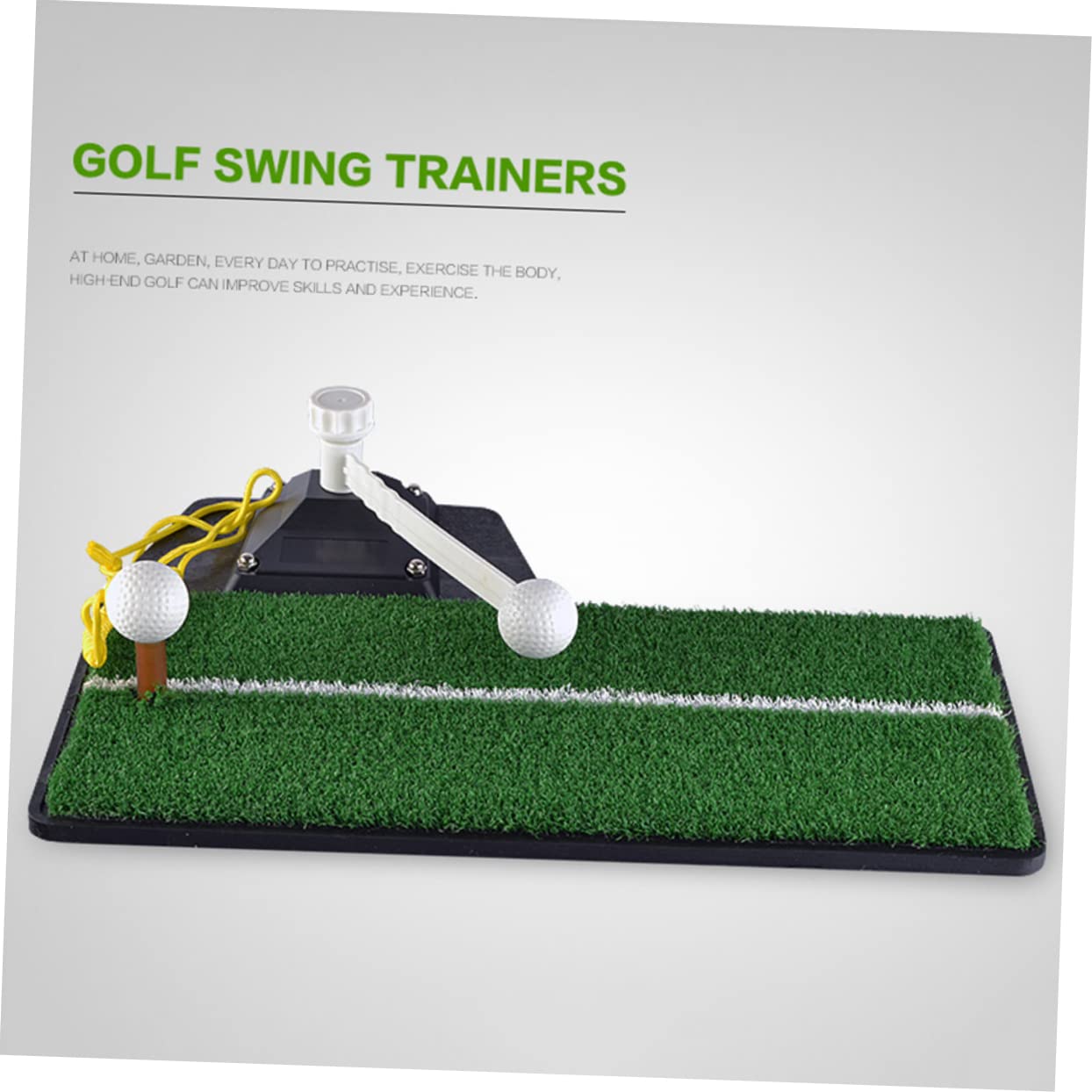 CORHAD Indoor Golf Practice Mat Realistic Turf Swing Pad Portable Hitting Mat for Men Women