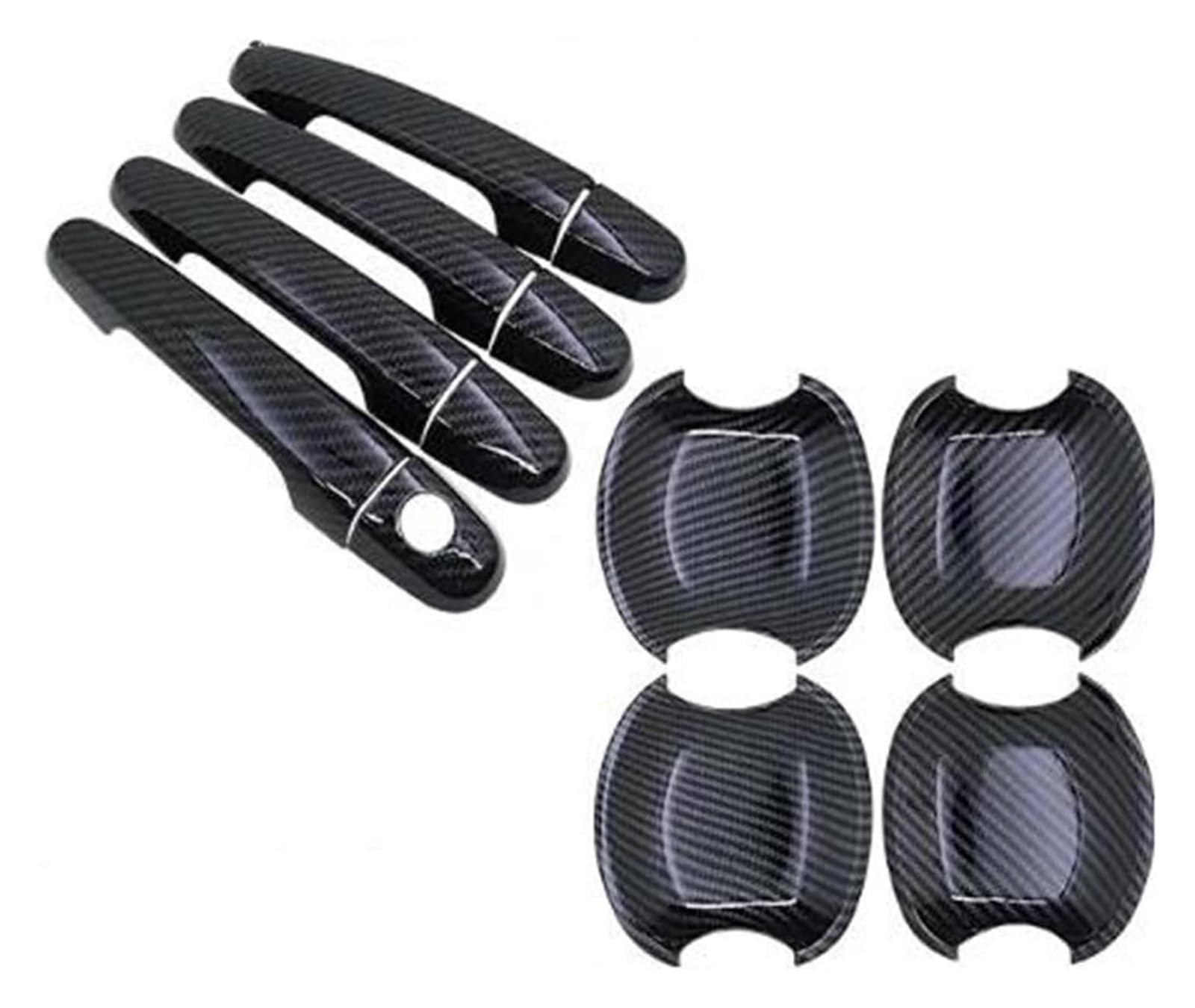 Qwqthgs Handlebowl 1 Keyhole Car Exterior Door Handle Cap For Toyota For Corolla For E140 For E150 2007 2008 2009 2010 2011 2012 2013 Door Handle Cover Sticker(Handlebowl 1 Keyhole)