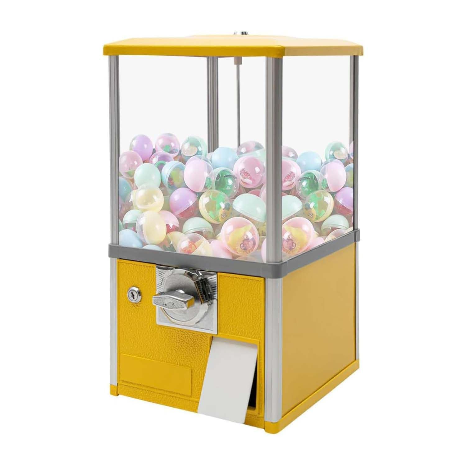 Mini-Automat für Kaugummis Süßigkeiten – Münzbetriebene Kaugummi-Maschine & Süßigkeitenspender – Kompaktes Kapselspielzeug Süßigkeiten-Automat für Zuhause, Party, Arcade – Geschenk für Kinder