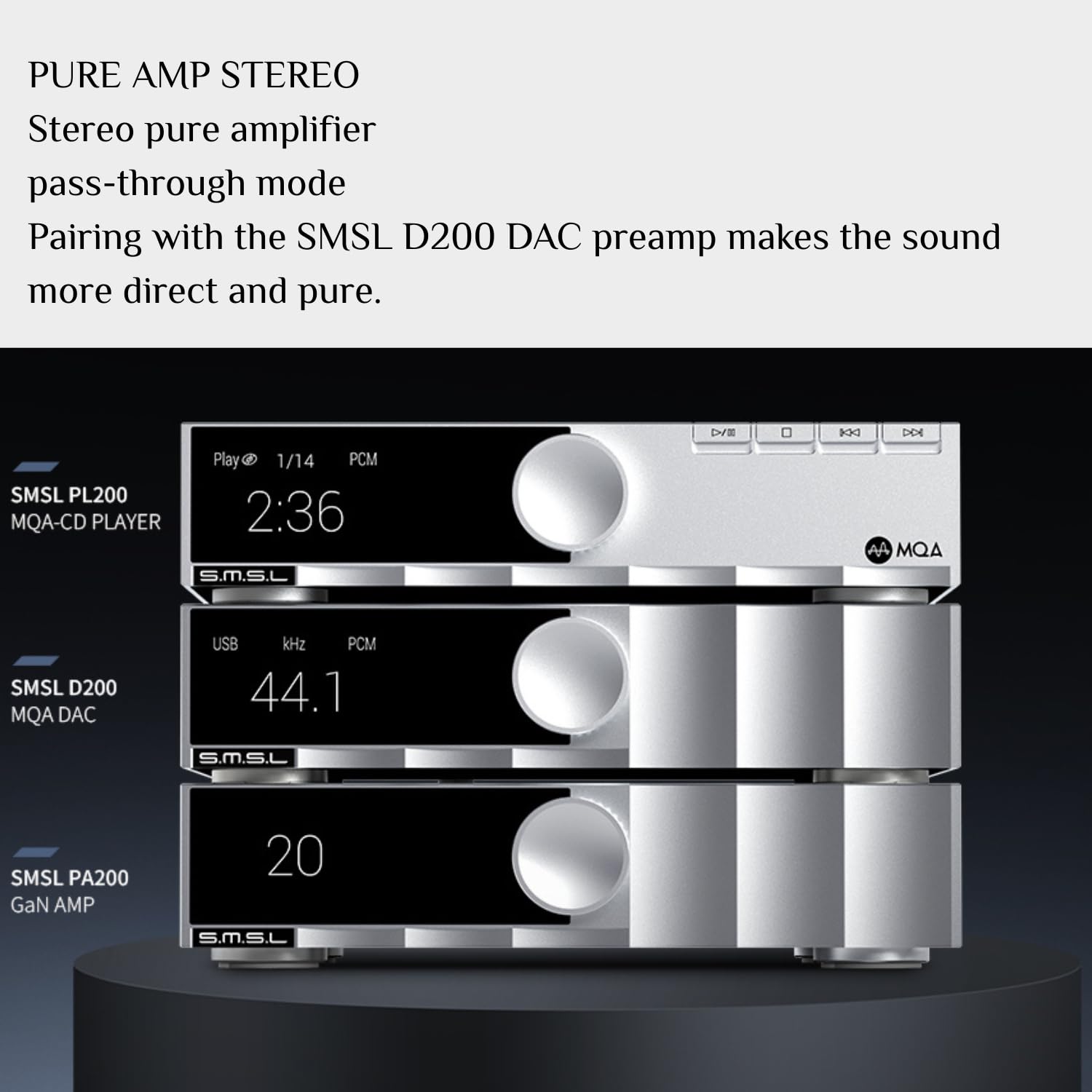 Amazon.co.jp: AOSHIDA の SMSL PA200 HIFI パワーアンプ 160W 2