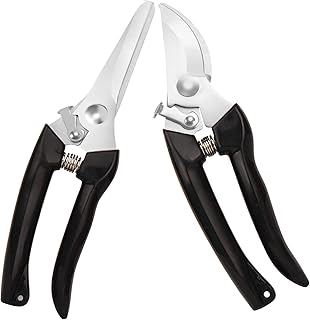 Premium garden shears, MEPEREZ gardening scissors, 1anvil snips and1 bypass clippers, For Pruning Roses, Flowers, Trees, ,...