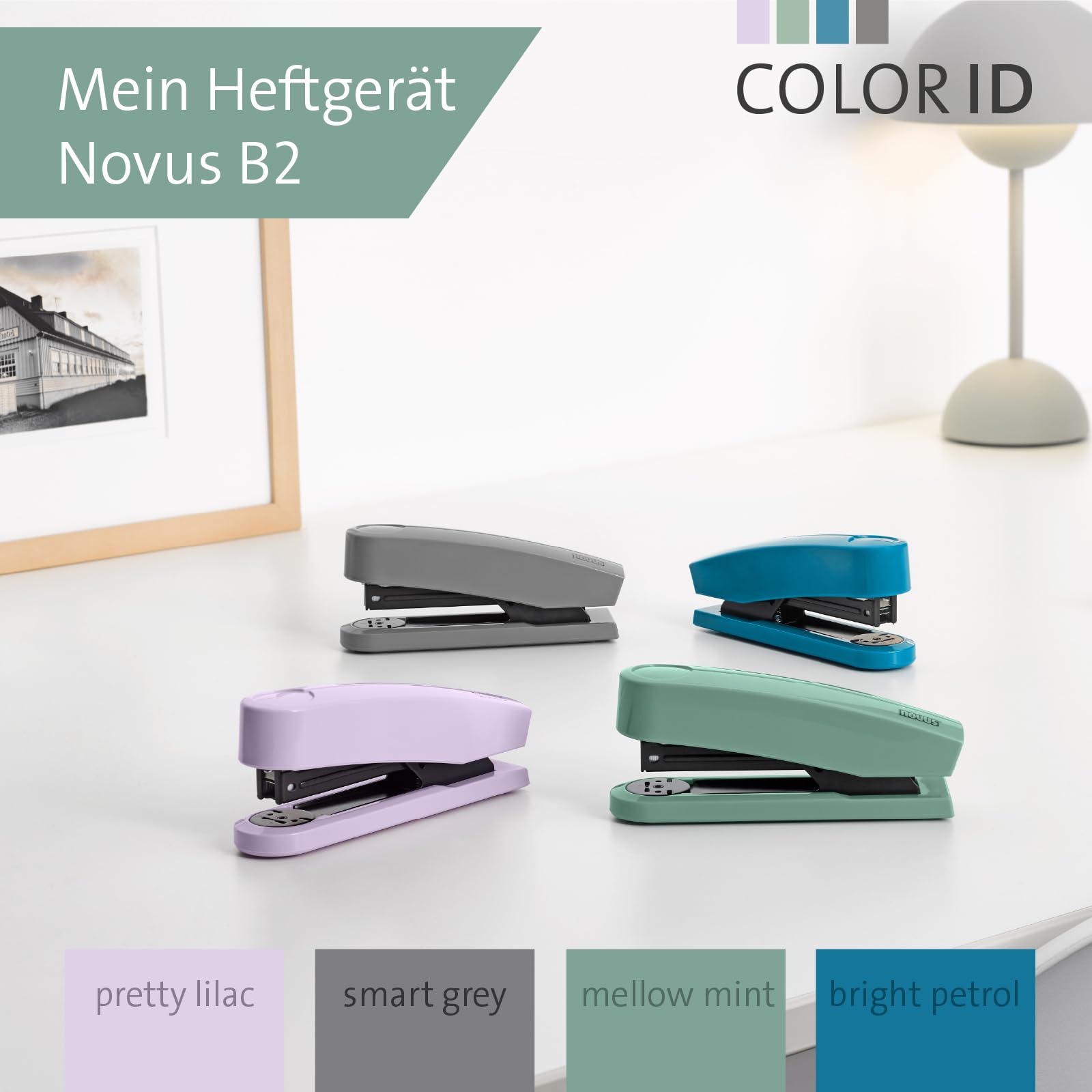 NOVUS B2 Color ID 2.0 Stapler (25 Sheets Stapling Capacity, Top Loading Mechanism, Metal Device with Plastic Sheath - Image 2