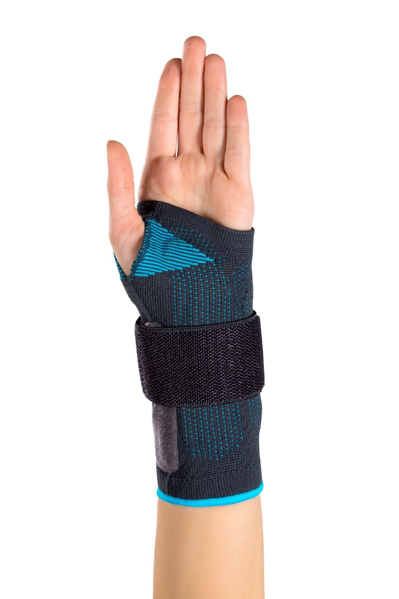 MOBILIS ManuActive Muñequera | Tamaño: M | Izquierda | Con Palma y Pelotte | Alivia la muñeca | Para tendinitis | Correa ajustable | Forma Anatmonica