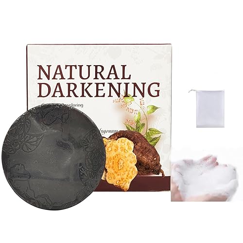 Miniatura 8 de Barra de champú Fallopia Multiflora para cabello negro y grueso, jabón Polygonum con red espumosa, champú de extracto He Shou Wu, limpia