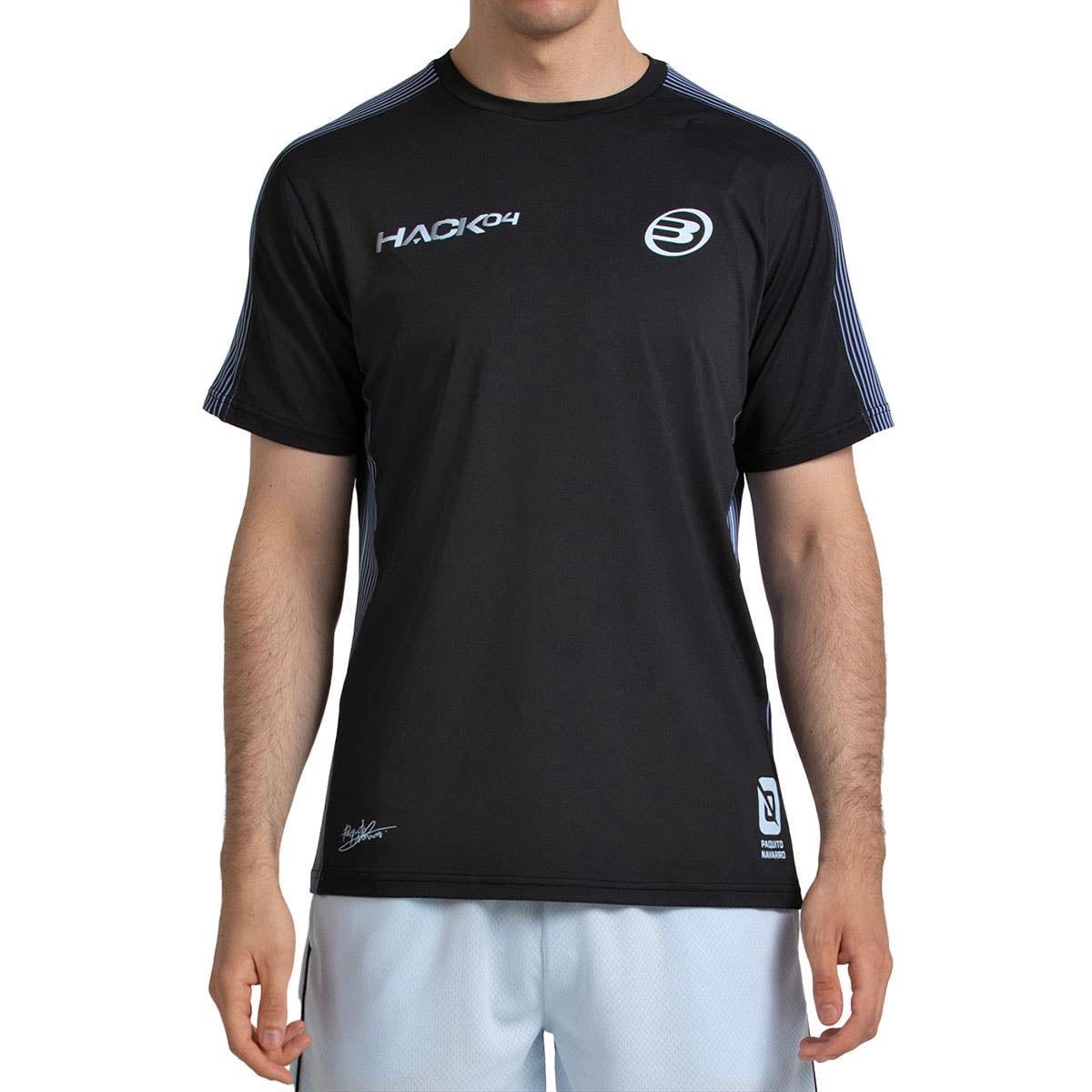Bullpadel Men's Black Paquito 26V Short Sleeve T-Shirt Xl