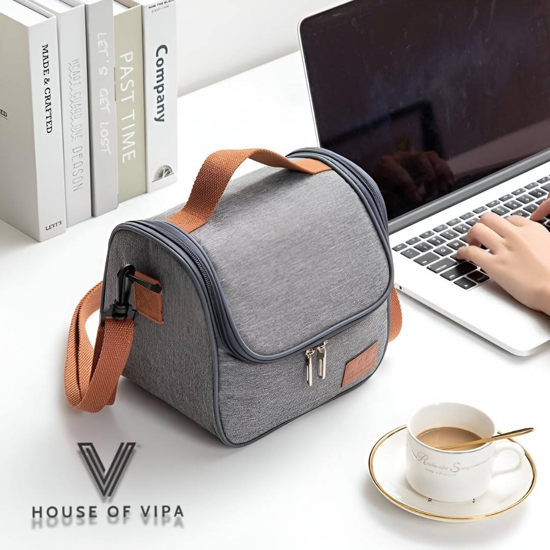 HOUSE OF VIPA Insulated Lunch Box Bag - Stylish Lunch Box for Office Women - Premium Lunch Bags for Office Men - Durable and Leakproof Stylish and Durable Lunch Bags for Women. 2