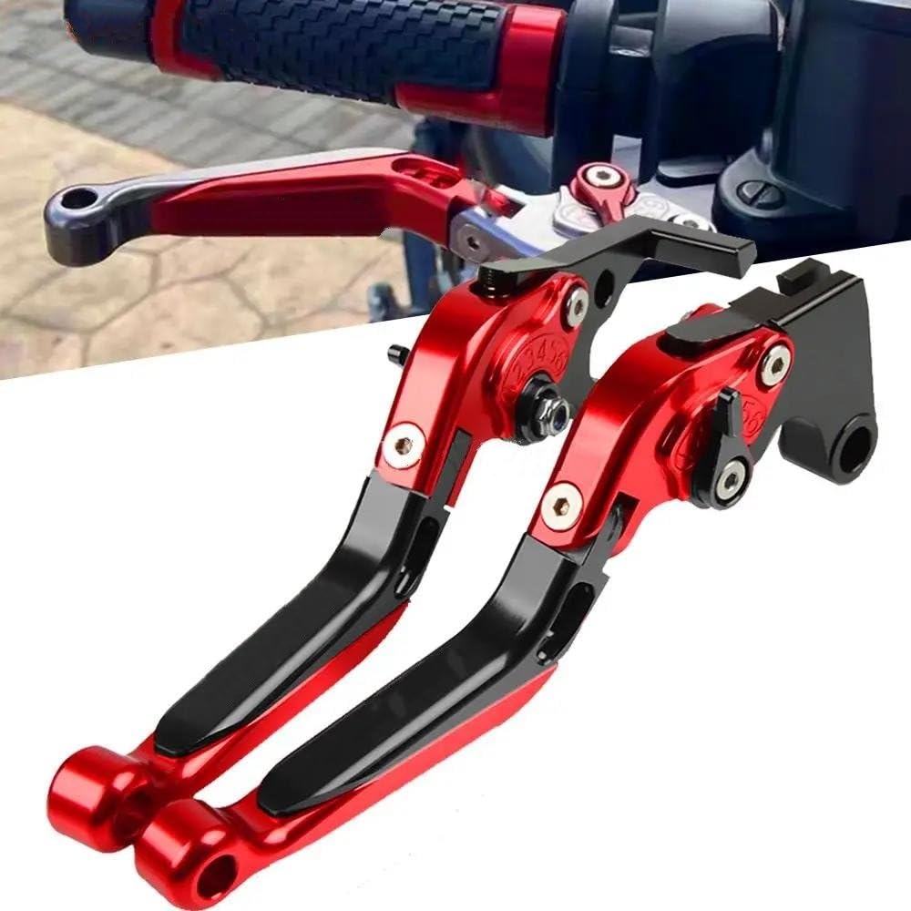 Embrayage Moto pour Aprilia RSV 1000 R Mille pour Usine 2004 2005 2006 2007 2008 Moto Pliable Réglable Leviers d'embrayage De Frein Guidon Levier d'embrayage Frein(12)