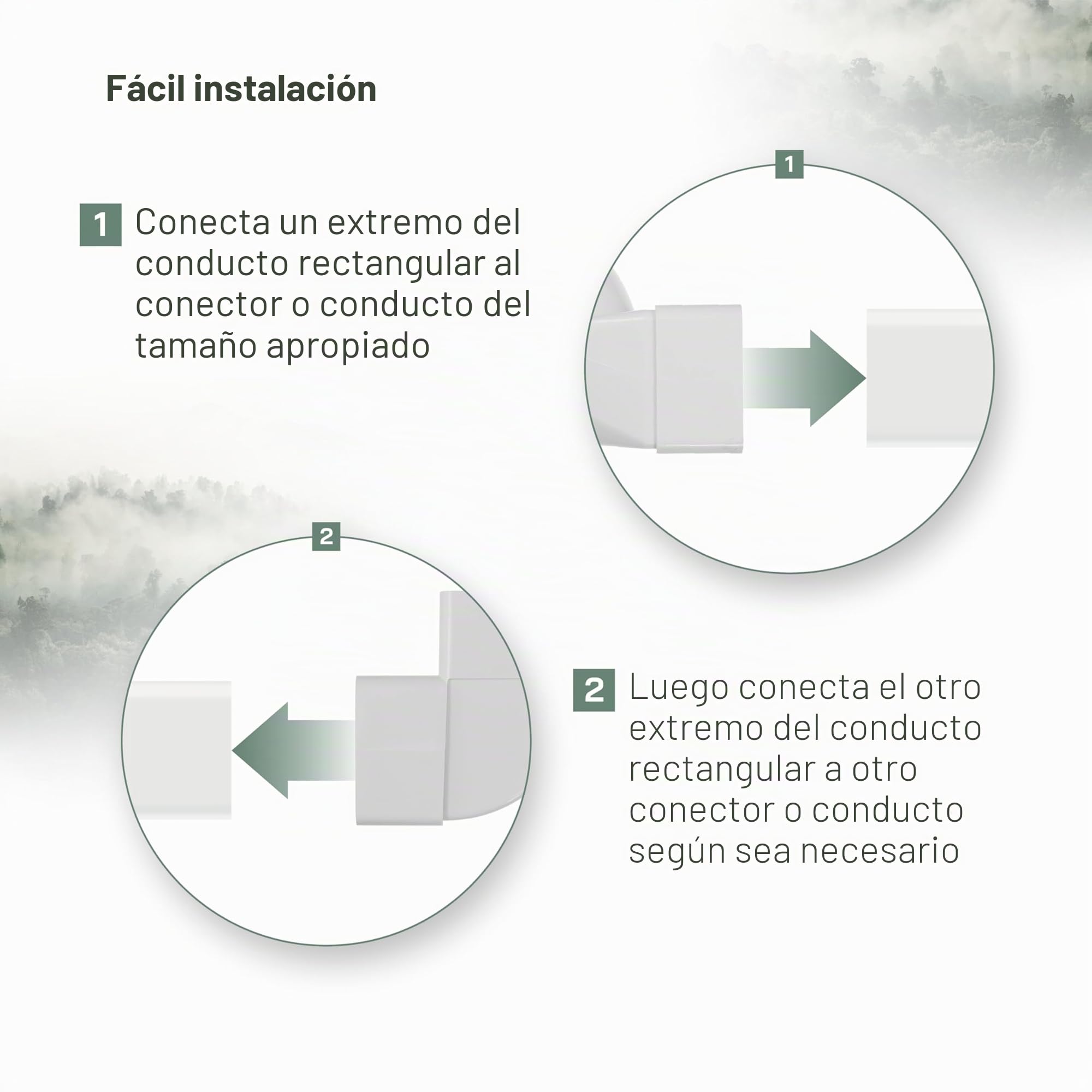 Vent Systems 220 x 90 mm, 1 m de largo, conector de tubo rectangular para conexión de tuberías, conducto de escape o conducto de entrada 22 x 9 cm - 100 cm