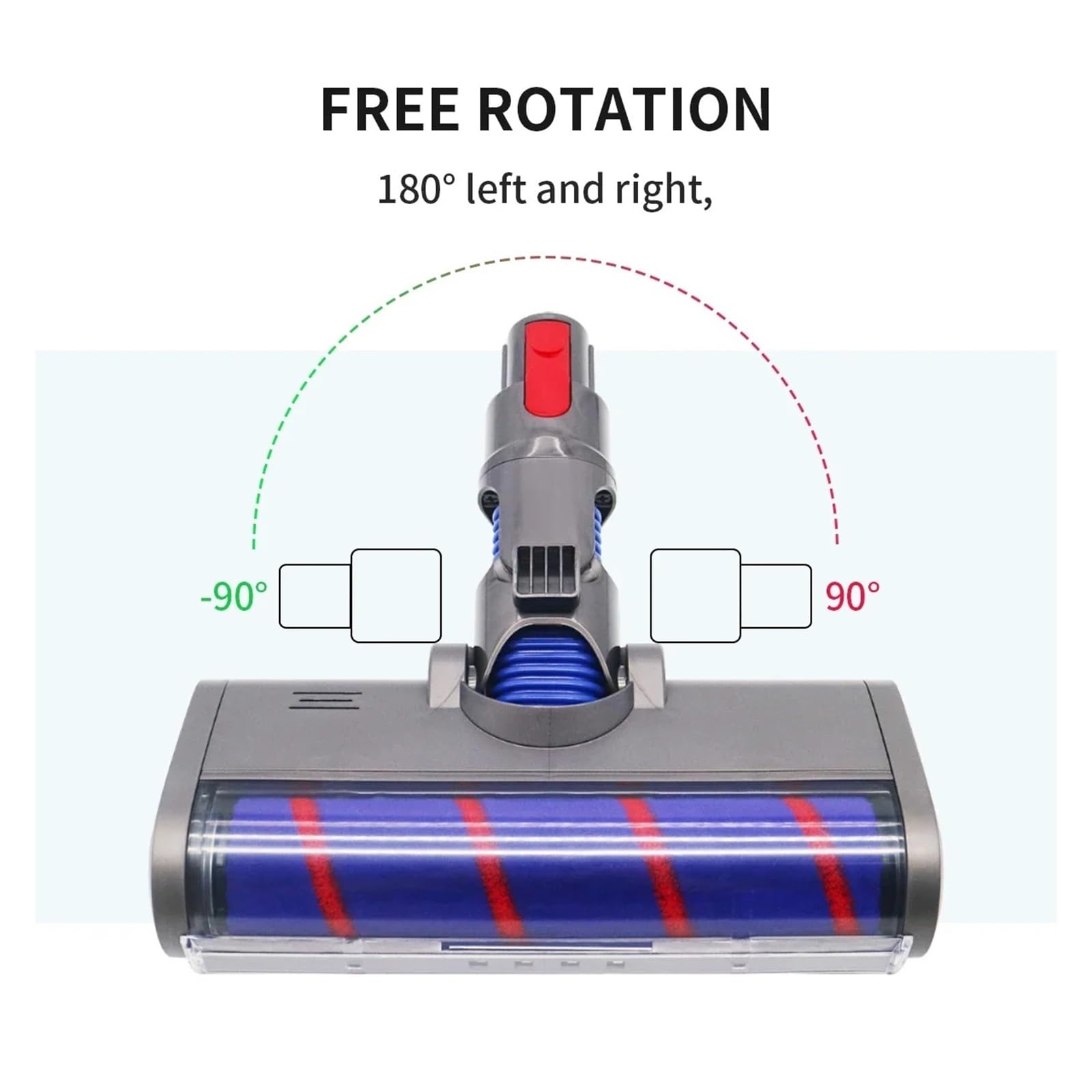 Cabezal de cepillo de rodillo barredor suave, compatible con Dyson, pieza de aspiradora V10 V11 V7 V8 V15,