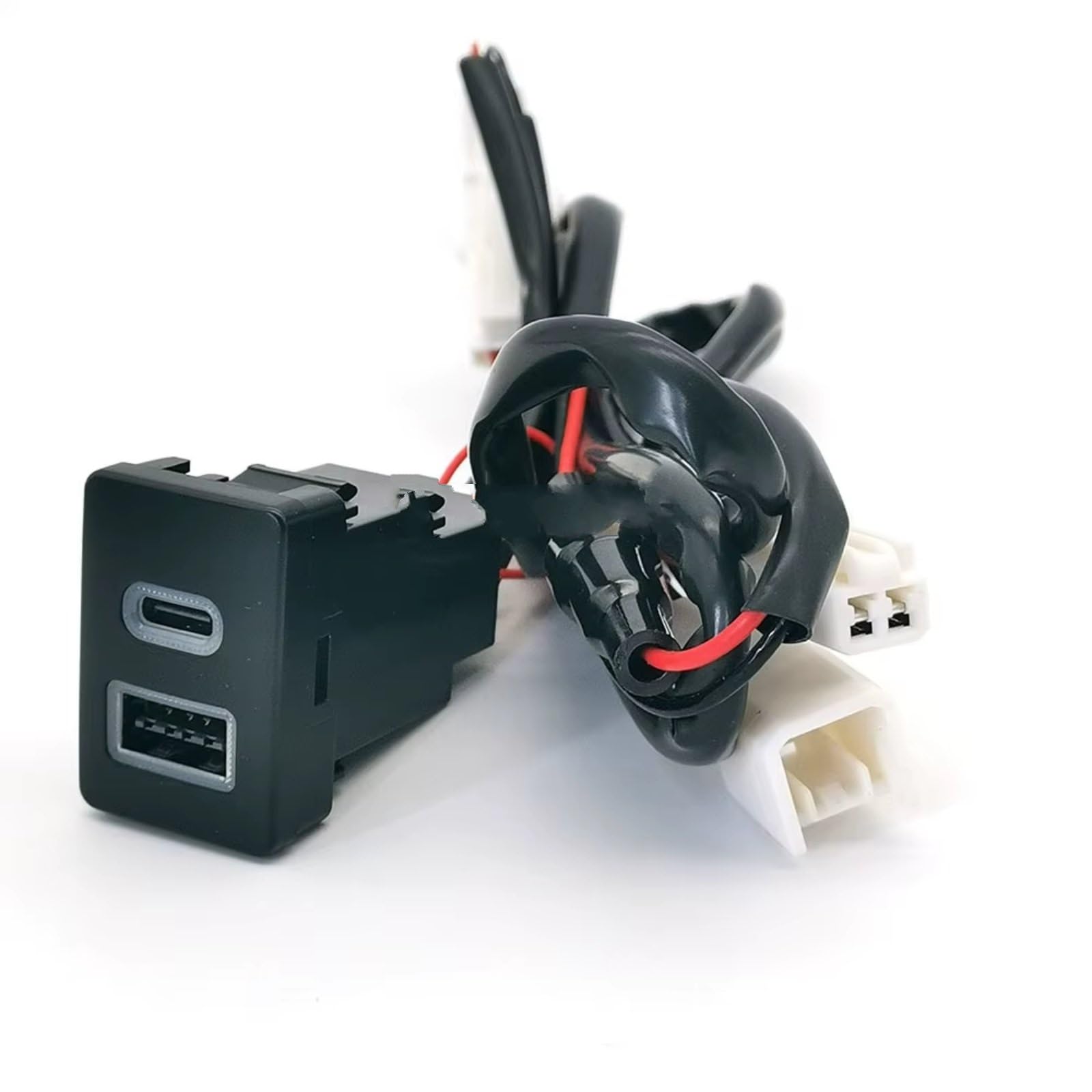 Porta USB Center Compatibile Con Toyota Per LC76 2019-2024 12V 24V Telefono Auto Presa Di Ricarica Dual QC3.0 Per Tipo C PD Potenza Ricarica Porta USB