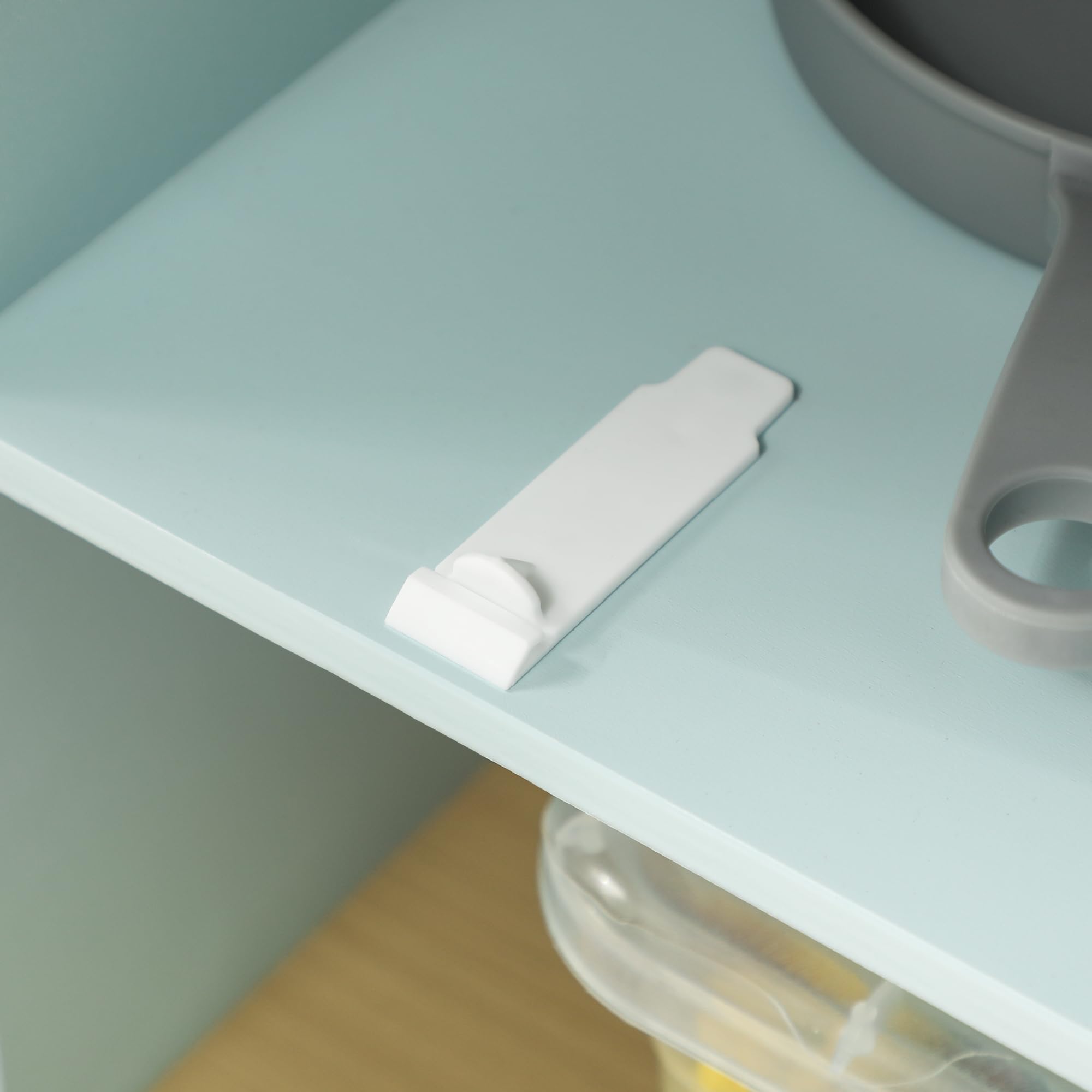 AIYAPLAY Cocina de Juguete para Niños +3 Años Cocina de Madera Infantil Cocinita Infantil con Sonido Fogón Horno Grifo Fregadero Microondas y Accesorios de Cocina Azul