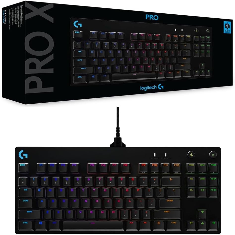 Logitech G Pro X Mechanical Gaming Keyboard Black Gaming Keyboards