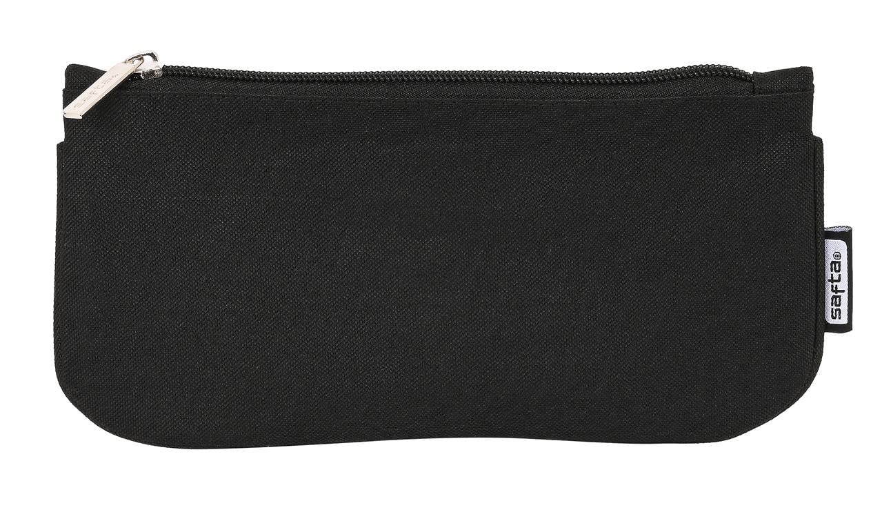 Safta-6579028 Bolsa para Lapices Plano Negro 23X11X1Cm, Multicolor (6579028)