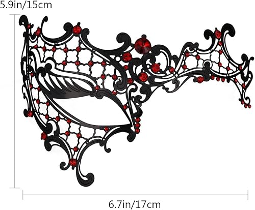 Miniatura 2 de Masquerade Mask Couple Set Metal Masks Venetian Party Mask Halloween Costume Mask Mardi Gras Mask