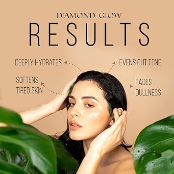 Diamond Glow – Organic Facial Oil by Arz Organic Beauty | Deep Hydration Anti-Ageing Face Oil with Jojoba, Argan & Rosehip | Natural Glow Booster for Dry, Mature & Sensitive Skin | Made in England