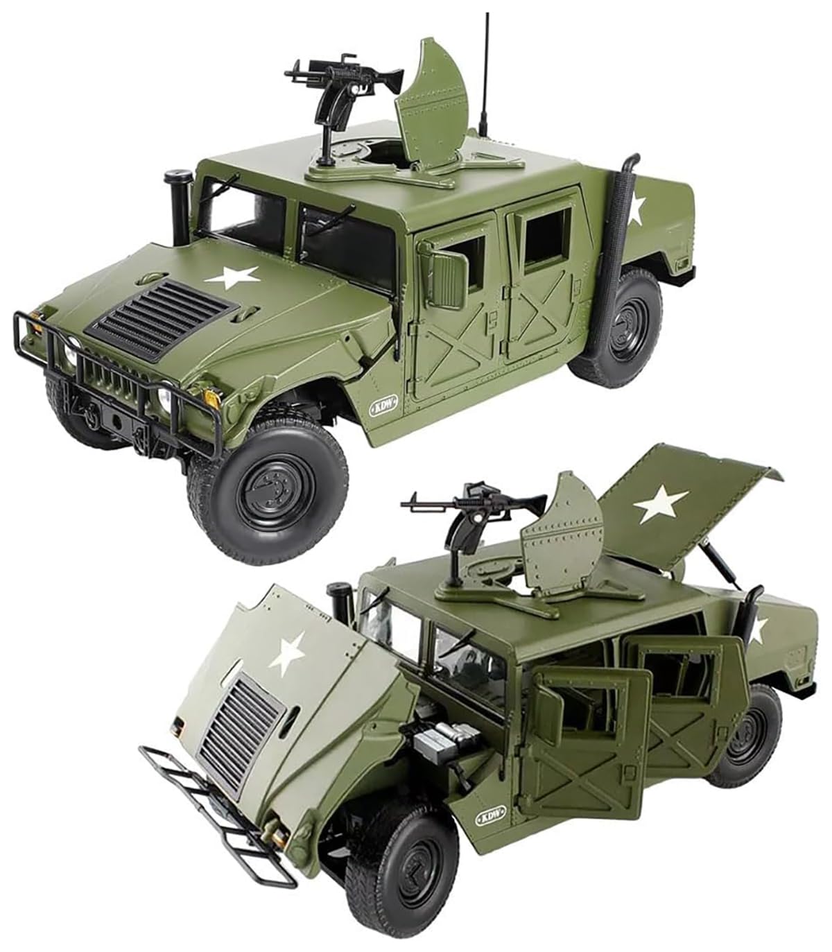 Magicwand® 1:18 Scale Die-Cast Hummmer Battlefield with Openable Doors Working Lights & Working Steering【Pack of 1】-image-8