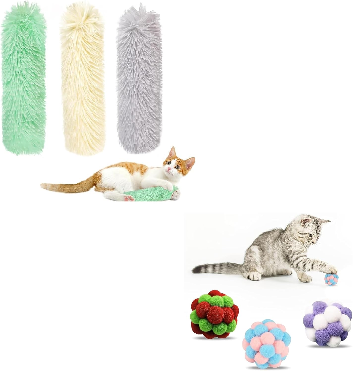 Cat Toys, Catnip Filled Cat Teething Chew Toys for Kittens