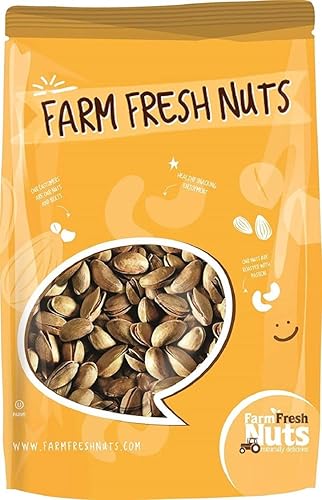 Pistachos salados asados con antep turco (2 libras) Nuevo cultivo fresco Asados a la perfección Marca Farm Fresh Nuts