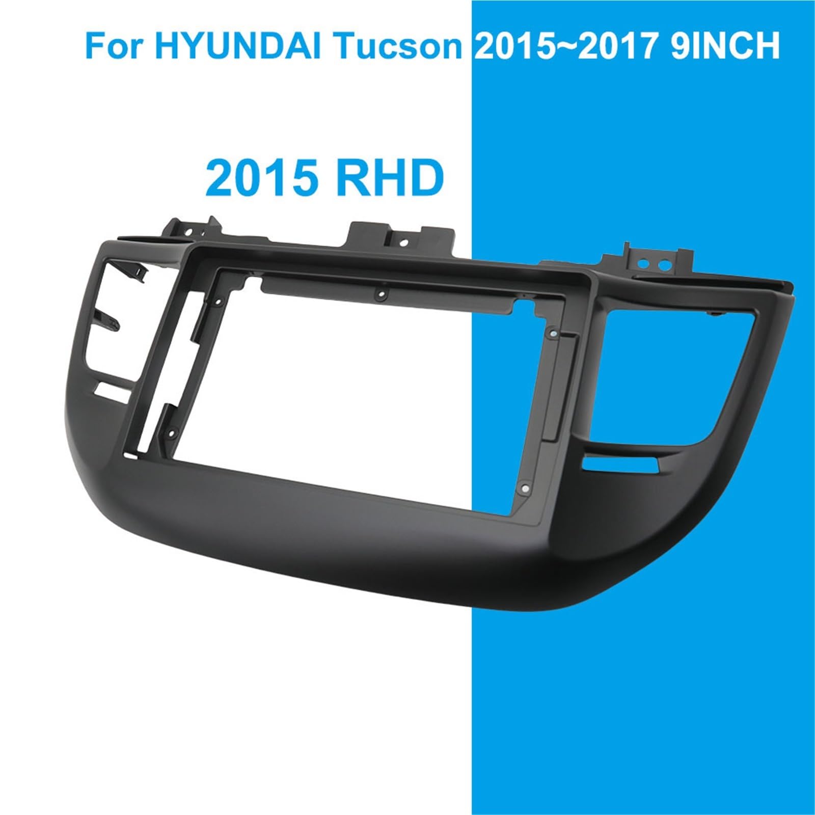 Telaio Adattatore Set di pannelli radio Adatto per HYUNDAI TUCSON 2015-2017 9 pollici autoradio stereo navigazione cavi cablaggio telaio