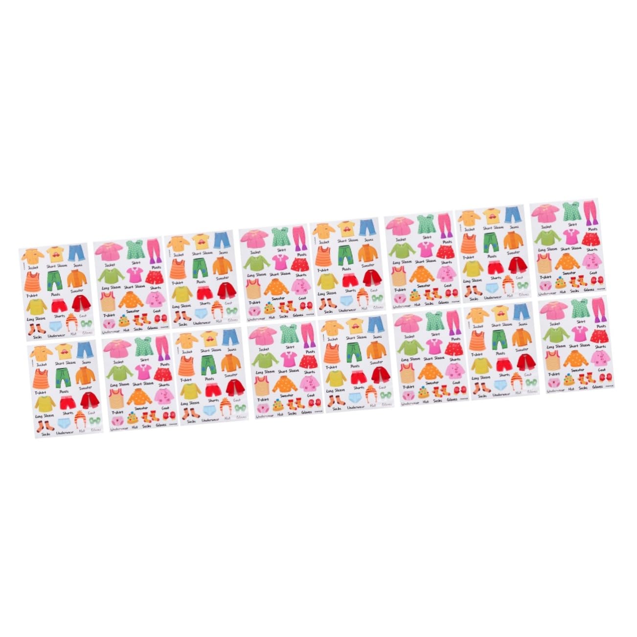 ifundom 8sets Adesivi Per Classificazione Abbigliamento Di Decorazioni Per Armadio Etichette Per Organizzazione Vestiti Resistente e Facile Da Leggere Per Stanza e Nursery