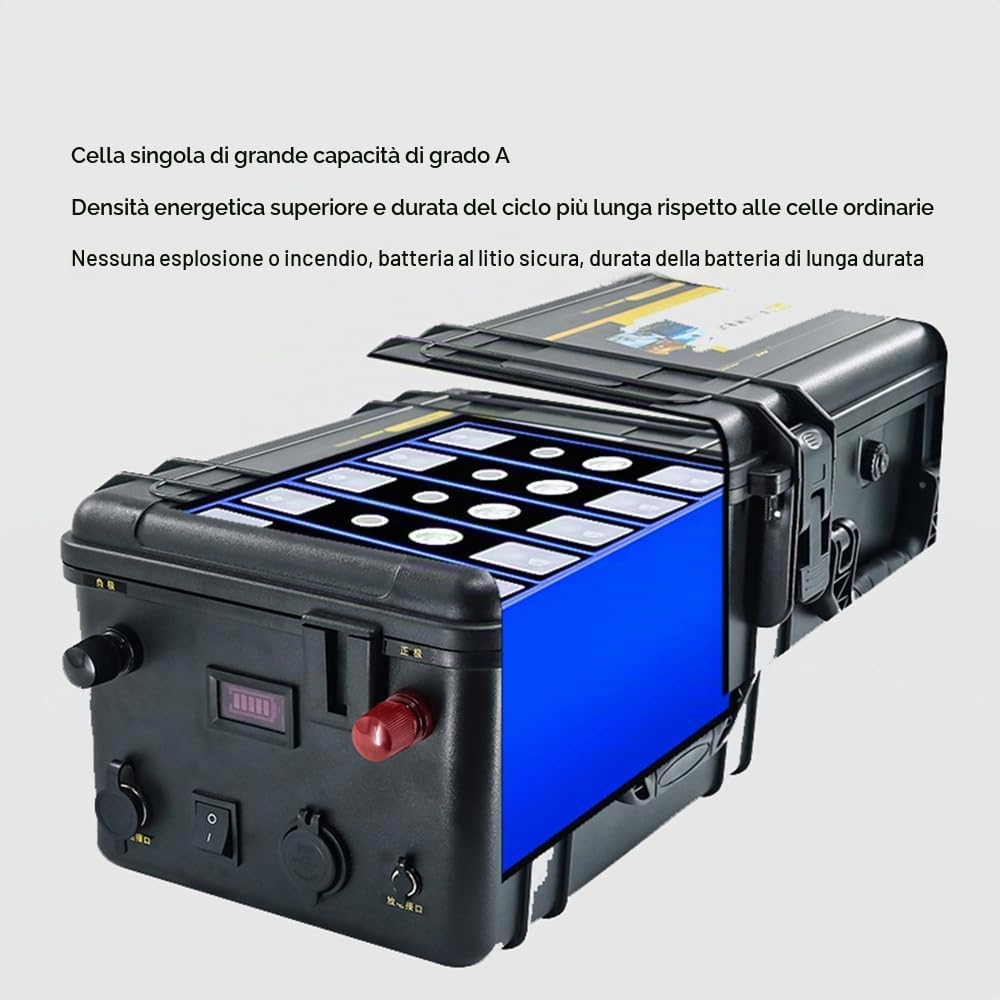 Batterie al Litio da 12V, 24V e 48V per propulsori da Esterno e Barche elettriche. | per batteria di propulsione marina per elica di barca da pesca da 12V