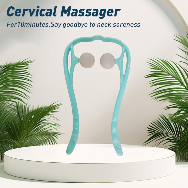 Miniatura 4 de Masajeador Shiatsu ajustable para cuello y hombros  Masajeador manual de punto de activación de tejido profundo, ligero y ergonómico para relajación