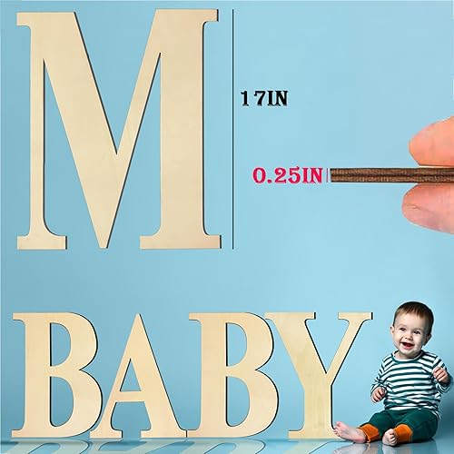 Vista 81 de Números de madera grandes de 15 pulgadas 1, número de madera en blanco 1, grandes números de madera sin terminar para manualidades DIY, grandes