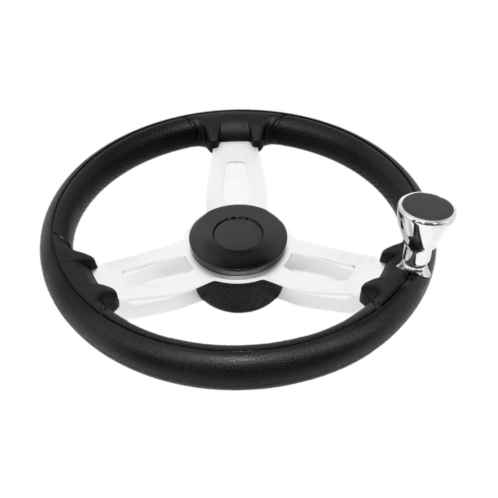 Volante per Barca Accessori per Barche Volante Marino Professionale in Lega di Alluminio Antiscivolo di per Carico, 37 Cm con Manico