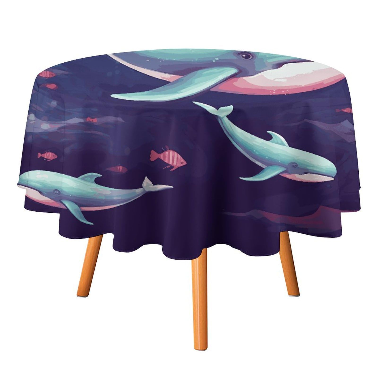 Nappe ronde pique-nique et décoration d'intérieur en tissu imperméable