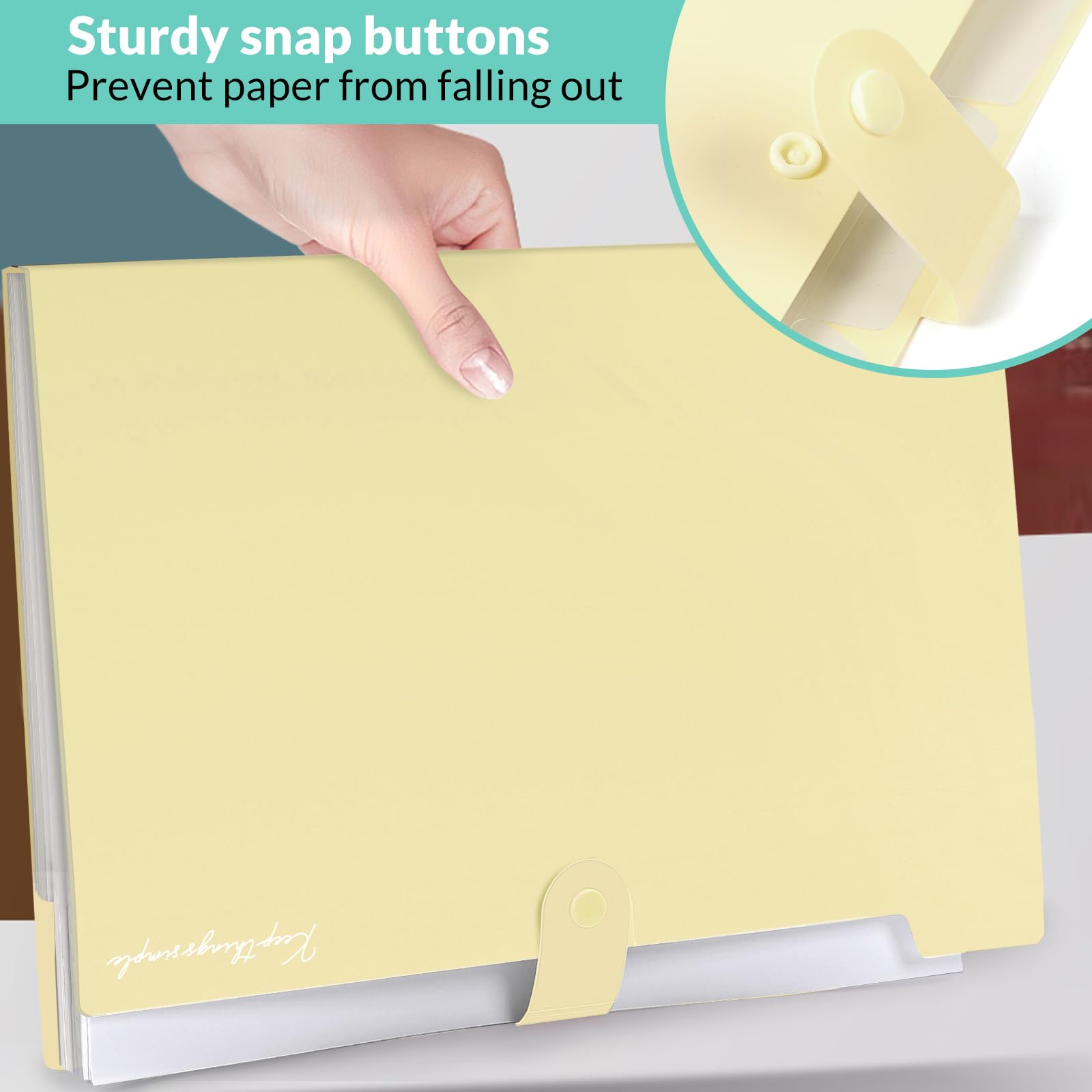 Cartella Portadocumenti Espandibile A4 - 8 Tasche Con Divisori Per Ufficio - Foto 8