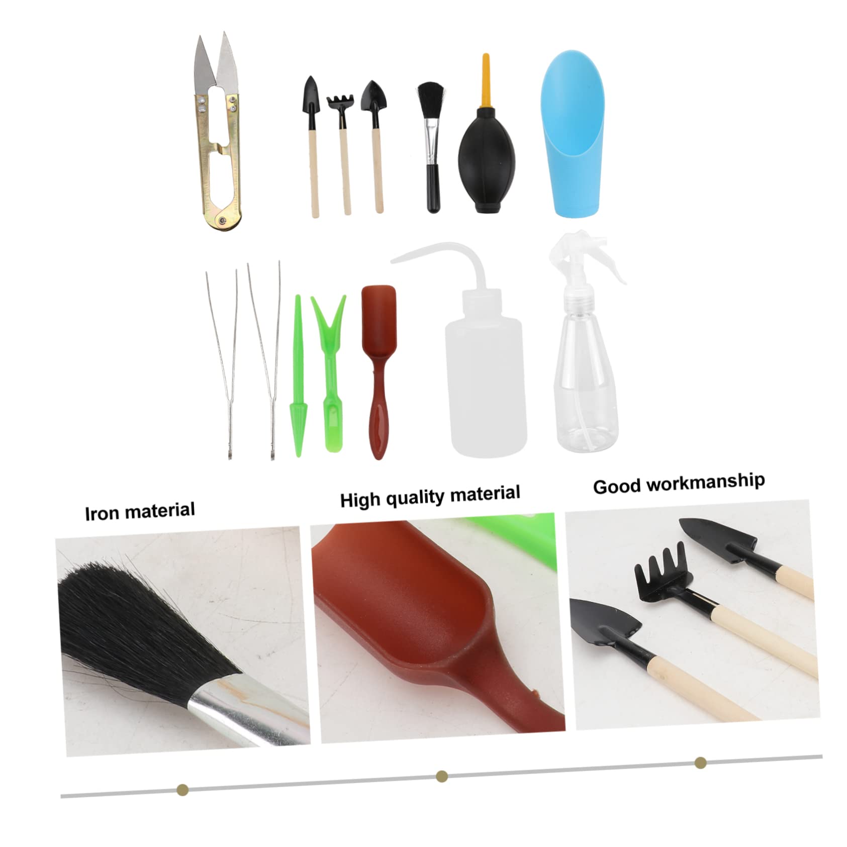 Toddmomy 3 Set Utensili Giardinaggio Materiale Durevole Attrezzi per Piantare Trapiantare Zappare e Irrigare Piante per Bonsai Piante Vaso e Cura Del Giardino