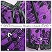 Alivila.Y Fashion Womens Sexy Vintage Denim Corset Short Torso Daisy Floral Print Bustier Corsets A998-Purple-4XL