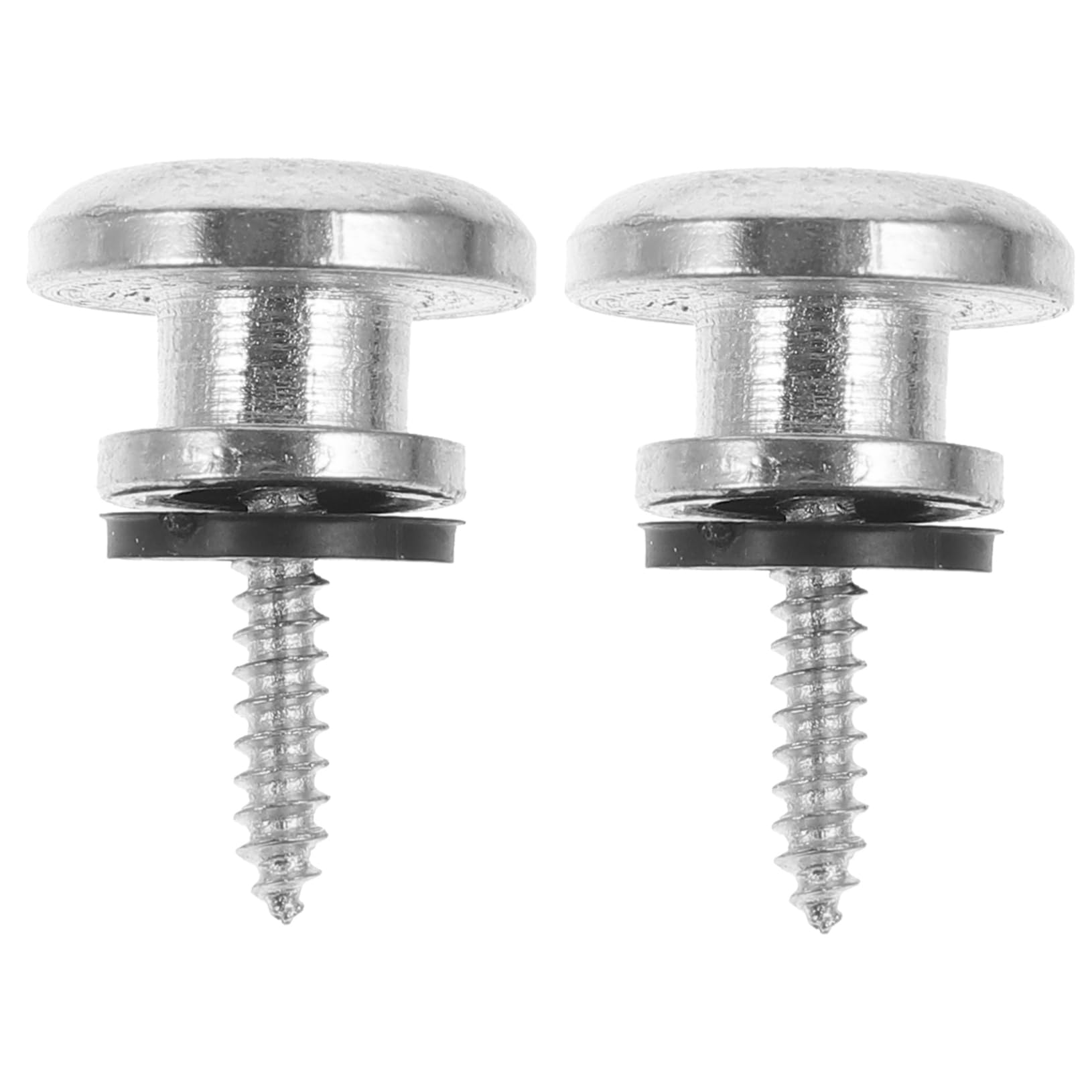 Levemolo Guitar Strap Lock Buttons Set 2pcs Metal Locks for Guitar Bass Ukulele Easy to Install Guitar Strap Attachment