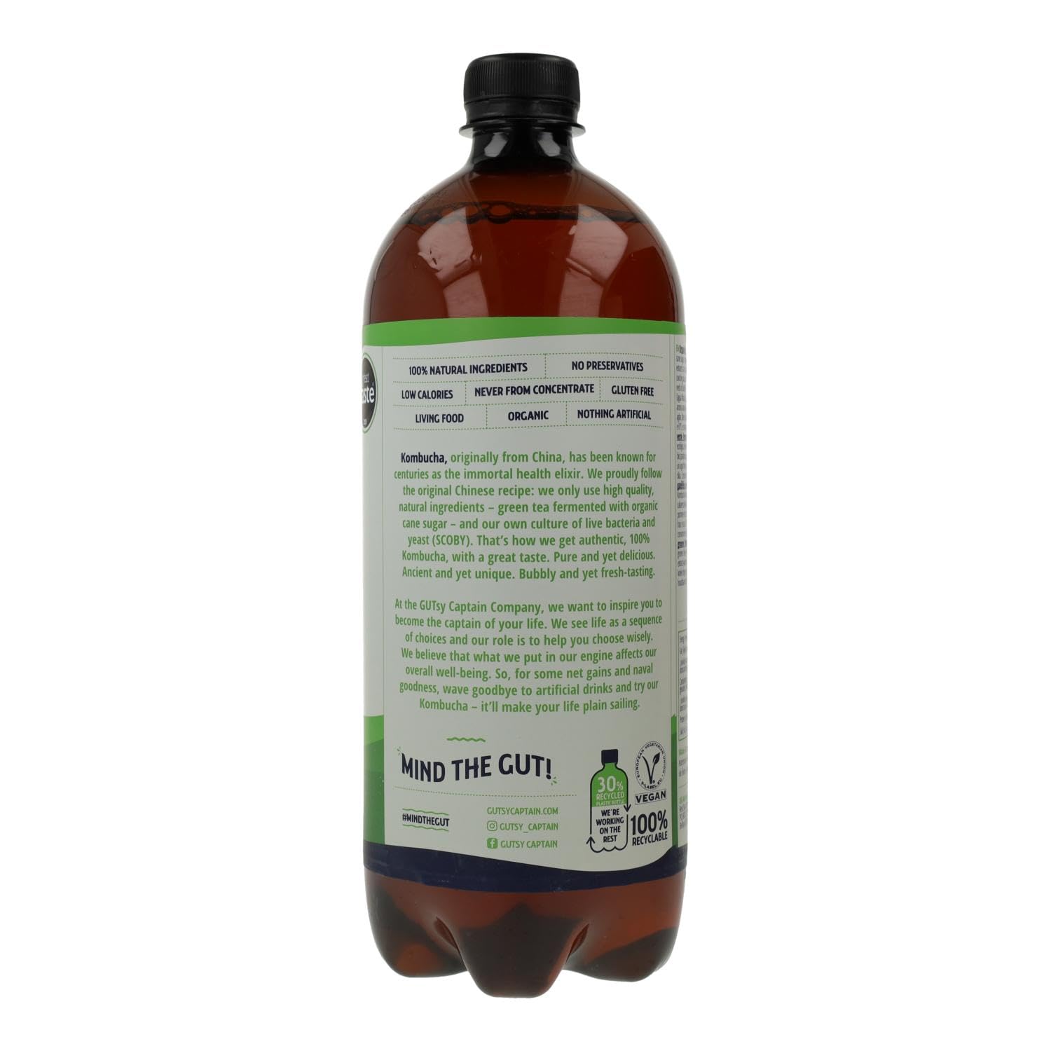 Captain Kombucha Coconut Summer Beach Té de Burbuja 1000 ml