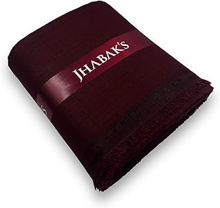 jhabak's Premium Unstitched Shirt Fabric for Men - Cotton Blend Material - Shirt Piece Cloth (Free Size, Maroon)-picture-33