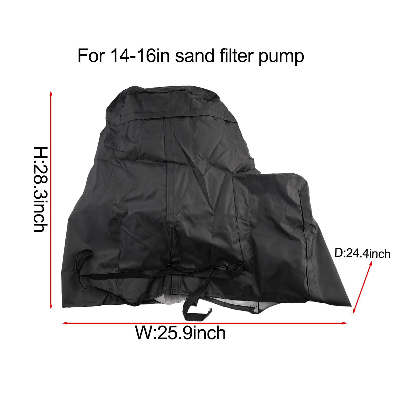 Poolpumpe Abdeckung Wasserdicht - Schutzplane Für 14-16 Zoll Sandfilteranlagen | 66x62x72 Cm Oxford-Stoff