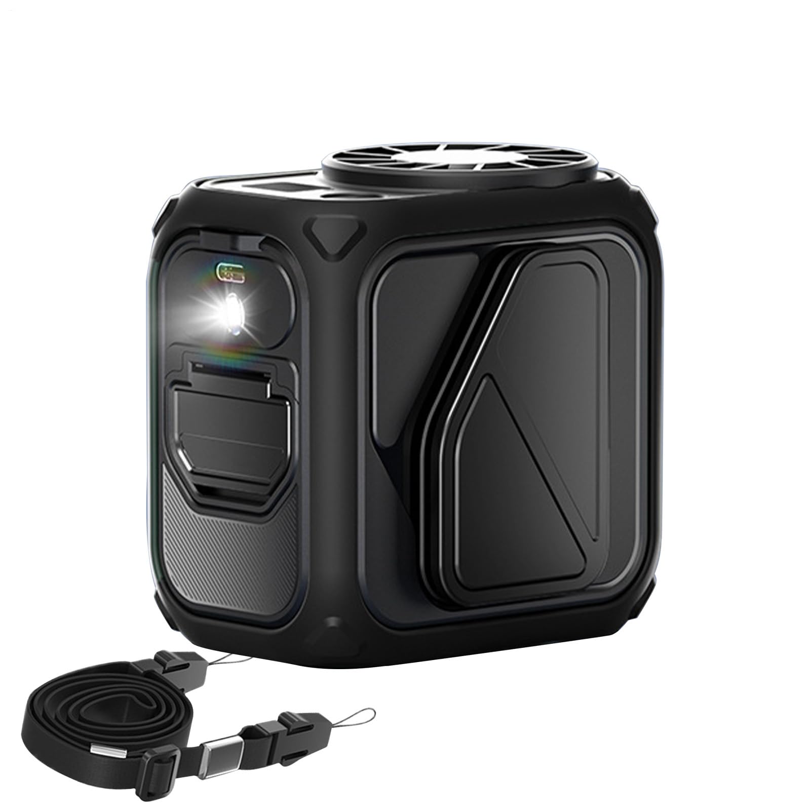 Ventilateur de cou portable contre la chaleur avec lampe de poche