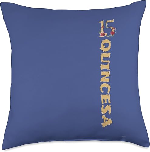 Quince and Quinceanera Designs by ASJ ASJ - Almohada de estilo latino de princesa de 15 años, 18 x 18 pulgadas, multicolor disponible en Yaxa Colombia