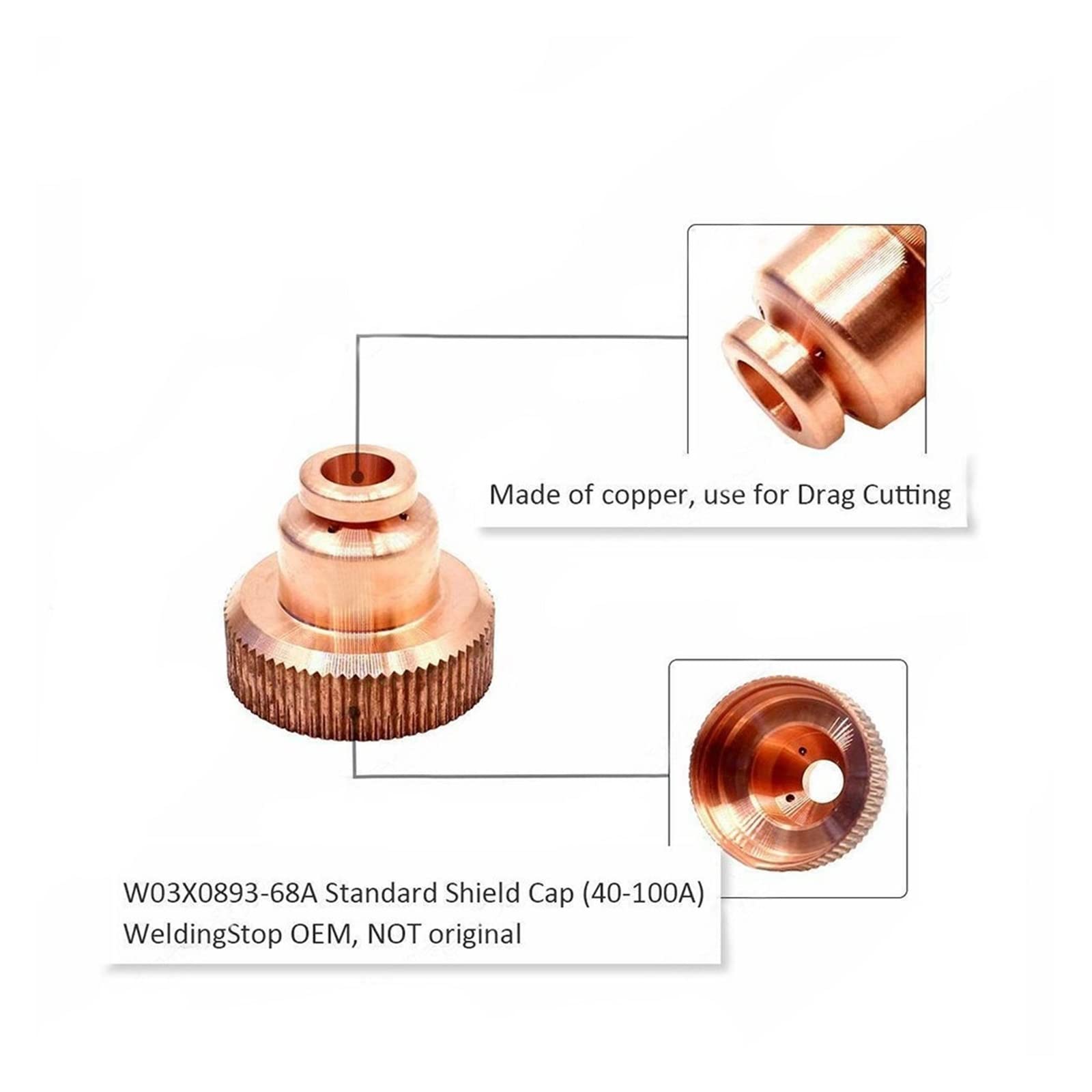 TONUSA yaoqijie Consumibles del soplete de Corte 22 Piezas Electrodo KP2845-1 KP2845-8 Plasma WSP-24013 WSP-24016 Herramienta Duradera Lasting