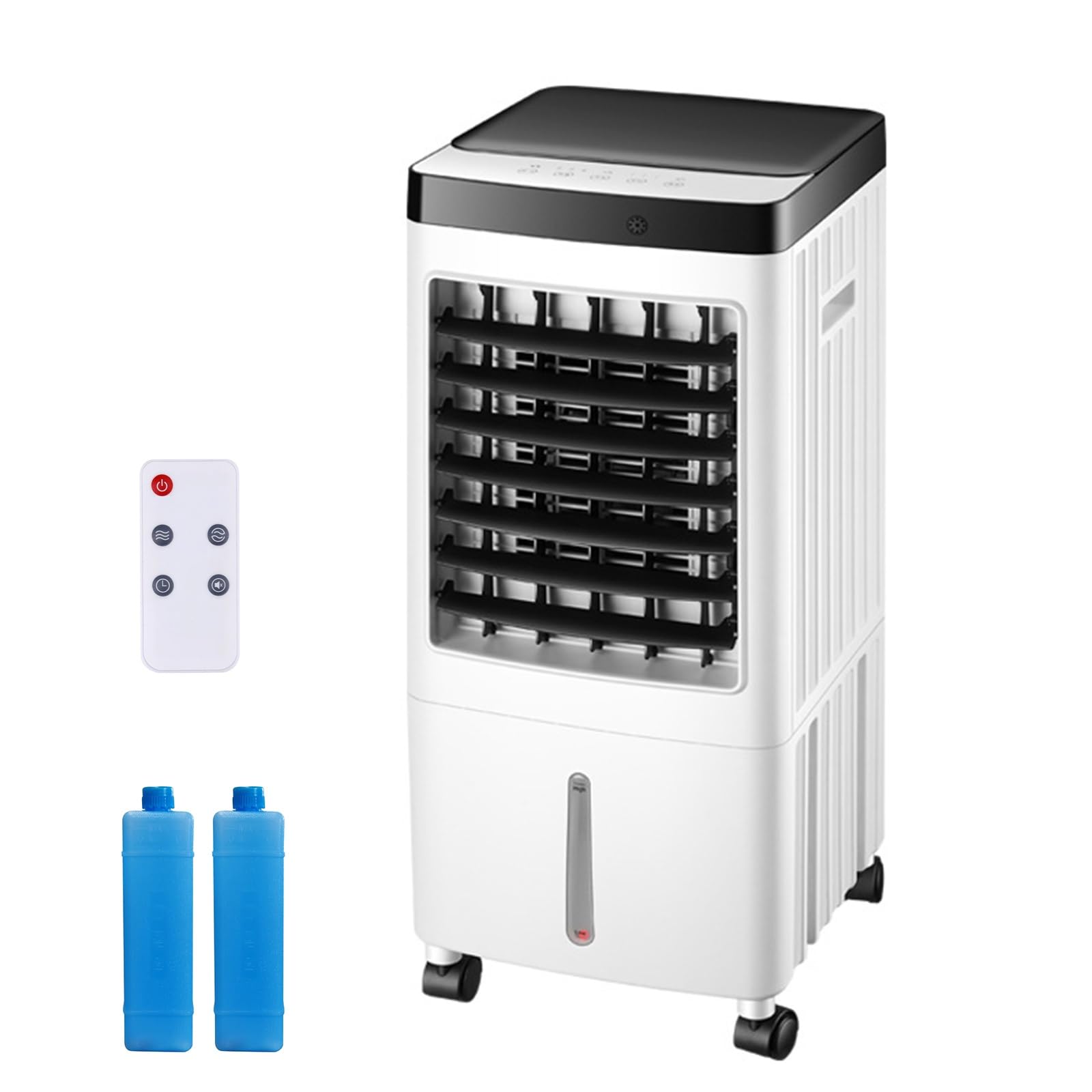 JKJZSALJ Portable Swamp Cooler,Evaporative Air Conditioner With 10L Water Tank,7-Hour Timer,3 Speeds,60°Oscillation For Indoor And Outdoor Use