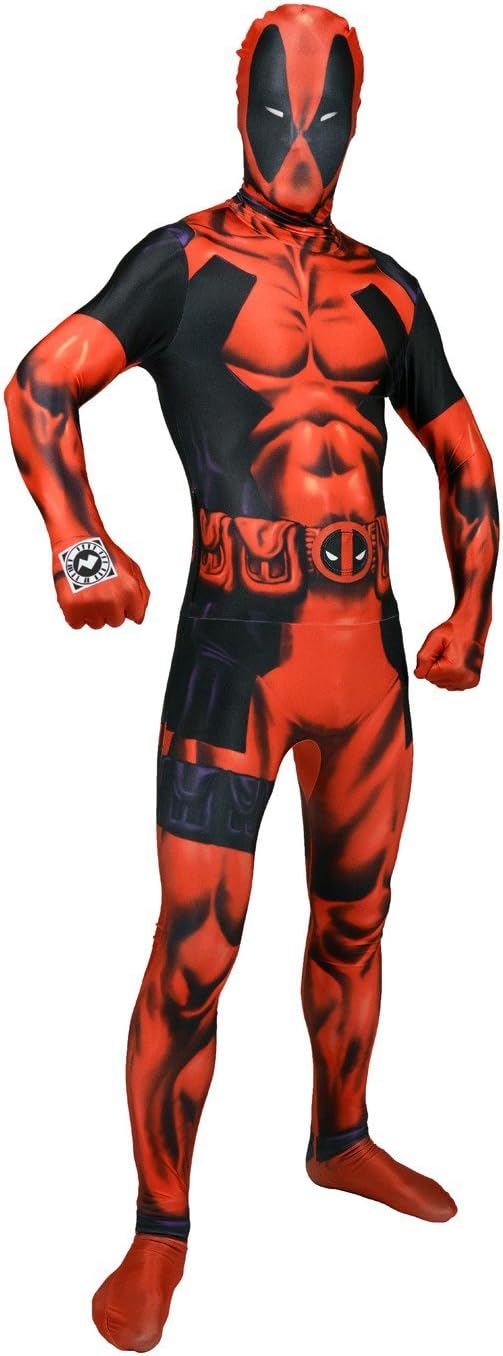 Amazon.com: Morphsuits Official Deadpool Delux Digital Fancy Dress ...