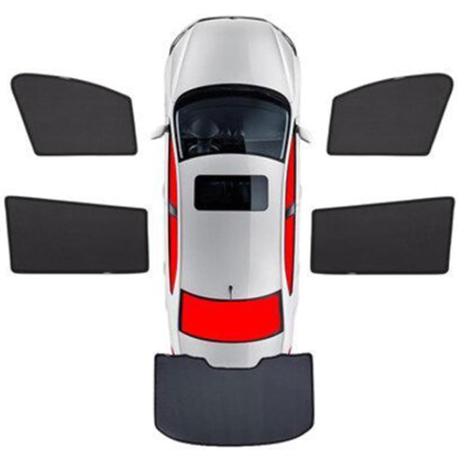 Tendine Parasole Auto per DS 7 Crossback E-Tense (2019–2022), Visiera Anteriore Anti-UV Protezzione Privacy, Tendine Parasole Auto per Bambini,D 4 Side+Rear