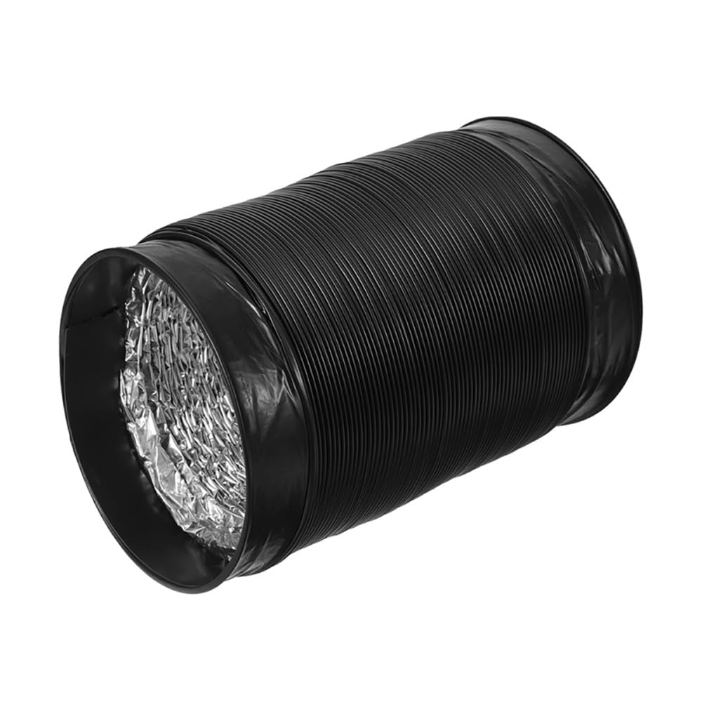 Flexibles Abluftrohr, Schwarzes PVC-Aluminiumfolienrohr, Innendurchmesser 170 Mm, Belüftungssystem, Ventilatorschlauch, Küchen- Und Badezimmerzubehör(1.5m)